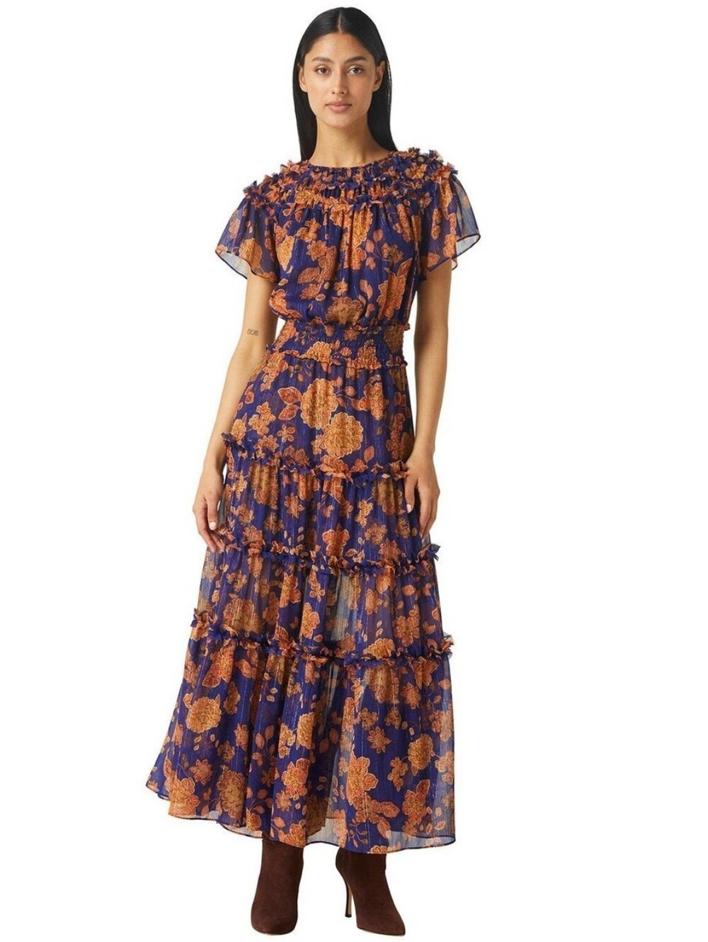Misa Maxi dress Suki floral XXS Navy